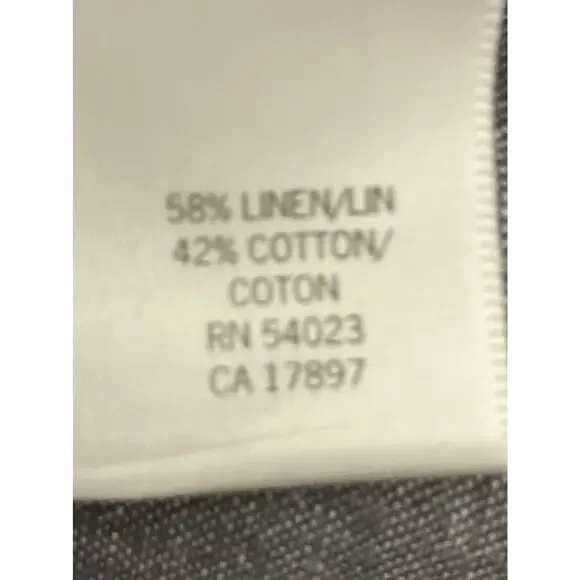 Banana Republic Linen Pants Grey Size 6 - Picture 6 of 8